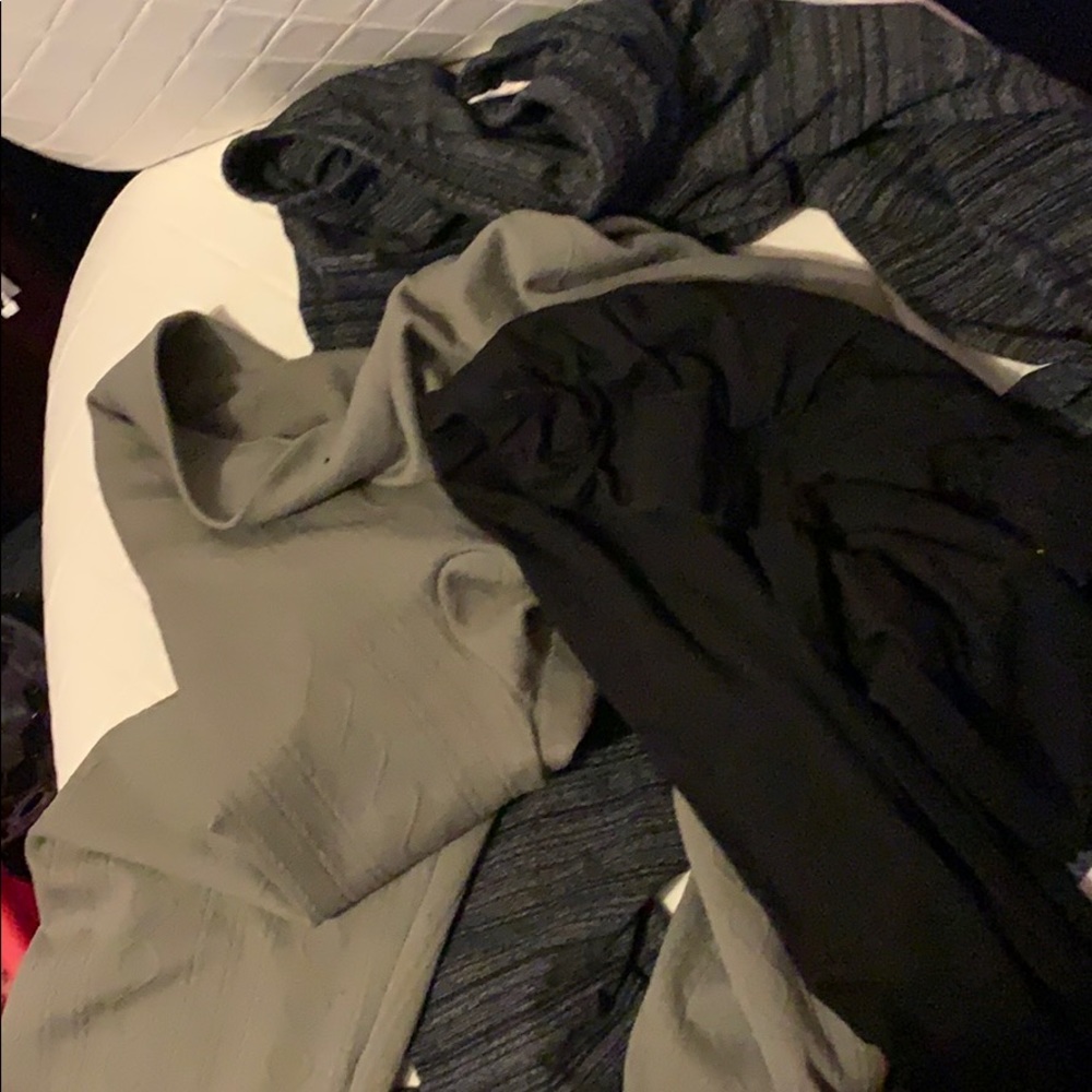 3 pairs of leggings.